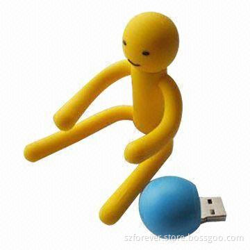 Christmas Gift USB Flash Disk, Reading Speed of 12 to 17Mbps, Writing Speed of 4 to 6Mbps
